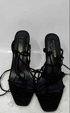 Load image into Gallery viewer, Fashion Nova Womens Black Lace-Up Stiletto Heel Gladiator Sandals Size 9
