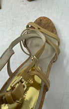 Load image into Gallery viewer, Michael Kors Womens Beige Brown Open Toe Platform Heels Size 9.5M
