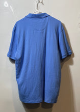 Load image into Gallery viewer, DKNY Mens Light Blue Short Sleeve Button Front Point Collar Polo Shirt Size XL
