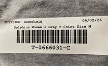 Load image into Gallery viewer, Next Level Womens Gray Miami Dolphins Cancer Challenge 12 Pullover T-Shirt Sz M

