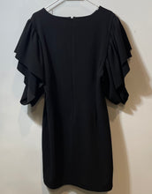 Load image into Gallery viewer, Vince Camuto Womens Black Short Sleeve Crew Neck Back Zip Bodycon Dress Size XL
