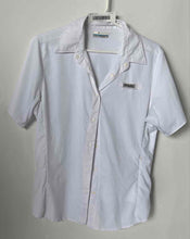 Load image into Gallery viewer, Columbia PFG Womens White Short Sleeve Collared Button-Up Shirt Size Medium
