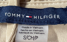 Load image into Gallery viewer, Tommy Hilfiger Womens Beige Ruffle Sleeveless Blouse Top Size Small
