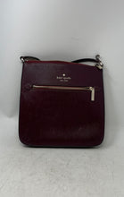 Load image into Gallery viewer, Kate Spade New York Womens Sadie North South Burgundy Leather Crossbody Bag
