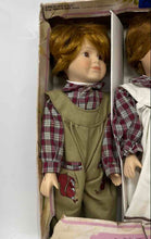 Load image into Gallery viewer, The Doll House Collection Multicolor Porcelain Twin Boy &amp; Girl Baby Dolls
