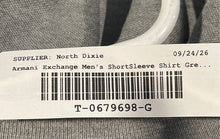 Load image into Gallery viewer, Armani Exchange Mens Gray Short Sleeve Polo Shirt Size Medium
