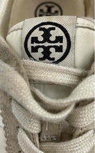 Load image into Gallery viewer, Authentic Tory Burch Womens Hank Cream White Lace-Up Sneaker Shoes Size 7.5M
