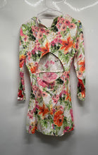 Load image into Gallery viewer, Zara Womens Multicolor Flower Print Long Sleeve Mini Dress Size XS
