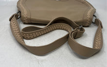 Load image into Gallery viewer, Sigrid Olsen Womens Beige Pebbled Leather Inner Divider Crossbody Purse
