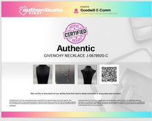 Load image into Gallery viewer, Authentic Givenchy Women's Gunmetal Red Crystal Accent Necklace
