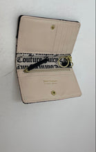 Load image into Gallery viewer, Juicy Couture Womens Black Gray Signature Print Inner Pocket Bifold Wallet
