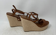 Load image into Gallery viewer, Michael Kors Womens Brown Open Toe Wedge Espadrille Heels Size 8.5M
