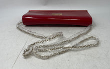 Load image into Gallery viewer, Nike West Womens Red Patent Leather Inner Pocket Chain Strap Clutch Handbag
