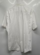 Load image into Gallery viewer, Express Mens White Short Sleeve Spread Collar Button-Up Shirt Size Large
