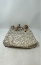 Load image into Gallery viewer, Michael Kors Womens Jet Set Travel Beige Monogram Double Handle Tote Handbag
