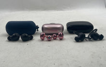 Load image into Gallery viewer, Lot Of 3 Pcs Assorted Multicolor Wireless Bluetooth In Ear Earbuds Not Tested
