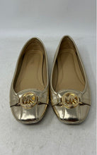 Load image into Gallery viewer, Michael Kors Womens Fulton Gold Metallic Faux Leather Ballet Flats Size 9.5M
