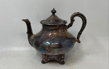 Load image into Gallery viewer, Reed &amp; Barton Regent 5605 Silver-Tone Ornate Handle And Footed Lidded Coffee Pot
