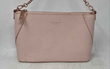 Load image into Gallery viewer, Ted Baker Womens Pink Leather Detachable Chain Strap Zip Top Lined Crossbody Bag
