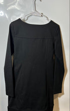 Load image into Gallery viewer, BCBGeneration Womens Black Long Sleeve V-Neck Pullover Shift Dress Size Medium
