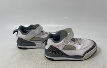 Load image into Gallery viewer, Nike Kids Air Jordan Spizike Low White Gray Hook &amp; Loop Sneaker Shoes Size 12C
