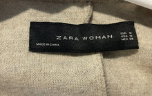 Load image into Gallery viewer, Zara Womens Gray Long Sleeve Notched Lapel Patch Pockets Two-Button Blazer Sz M
