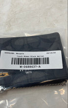 Load image into Gallery viewer, Coach Womens Black Gray Signature Canvas Keychain Mini ID Card Coin Wallet
