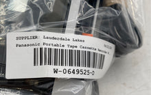 Load image into Gallery viewer, Panasonic Model No RQ-212DKS Portable Tape Cassette Recorder Not Tested
