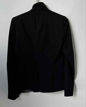 Load image into Gallery viewer, Calvin Klein Womens Black Long Sleeve Notch Lapel One-Button Blazer Size 6P
