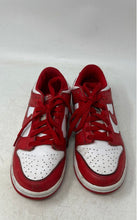 Load image into Gallery viewer, Nike Boys Dunk Low FB9109-119 White Red Lace-Up Sneakers Shoes Size 4.5Y
