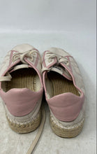 Load image into Gallery viewer, Coach Womens White Pink Logo Leather Lace-Up Platform Espadrille Shoes Size 7
