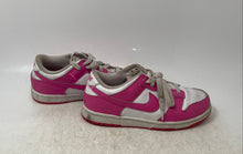 Load image into Gallery viewer, Nike Kids Dunk Low White Pink Low Top Lace-Up Sneaker Shoes Size 3Y
