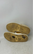 Load image into Gallery viewer, Nike Womens Air Jordan 1 Low Yellow White Printed Lace-Up Sneaker Shoes Size 8.5
