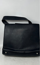 Load image into Gallery viewer, Asos Womens Black Leather Inner Divider Bottom Studs Shoulder Handbag
