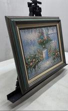 Load image into Gallery viewer, Garden Patio Courtyard With Table And Chairs Framed Art Painting By B. Patel
