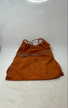 Load image into Gallery viewer, Kipling Unisex Orange Drawstring Outer Zipper Pocket Backpack Stain Inside
