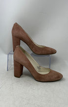 Load image into Gallery viewer, Anne Klein Womens Lonnie Light Brown Leather Slip-On Block Pump Heels Size 9M

