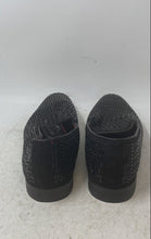 Load image into Gallery viewer, Aldo Rossini Mens Black Glitter Round Toe Slip-On Loafer Shoes Size 11
