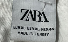 Load image into Gallery viewer, Zara Mens White Short Sleeve Crew Neck Classic Pullover T-Shirt Size XL
