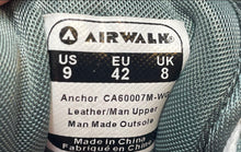 Load image into Gallery viewer, Airwalk Mens Anchor White Green Leather Lace-Up Sneaker Shoes Size 9

