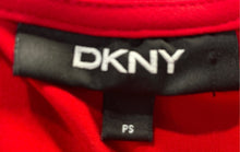Load image into Gallery viewer, DKNY Womens Red Short Sleeve Surplice Neck Wrap Blouse Top Size PS

