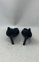Load image into Gallery viewer, Jaime Mascaro Womens Black Square Toe Slip-On Pump Heels Size 38
