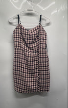 Load image into Gallery viewer, BCBGeneration Womens Pink Black Houndstooth Tweed Sleeveless Mini Dress Size 10
