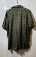Load image into Gallery viewer, Murano Mens Green Printed Short Sleeve Slim-Fit Button-Up Shirt Size XL
