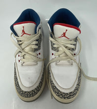Load image into Gallery viewer, Nike Kids Jordan 3 Retro 854261-106 White Blue Sneaker Shoes Size 6.5Y
