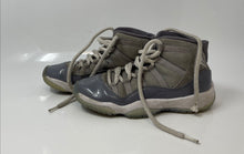 Load image into Gallery viewer, Nike Boys Air Jordan 11 378038-005 Gray Lace-Up Mid Top Sneakers Shoes Size 3.5Y

