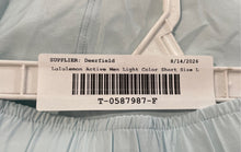 Load image into Gallery viewer, Lululemon Mens Light Blue Color Elastic Waist Activewear Athletic Shorts Size L
