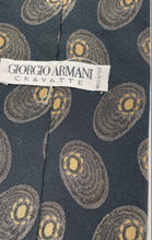 Load image into Gallery viewer, Giorgio Armani Mens Multicolor Geometric Print Silk Adjustable Long Designer Tie
