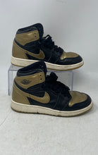 Load image into Gallery viewer, Nike Kids Air Jordan 1 Retro High OG FD1437-071 Gold Black Sneaker Shoes Size 5Y
