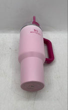 Load image into Gallery viewer, Stanley Pink Handle Straw Stainless Steel Drinkware Tumbler 40oz 1.18L
